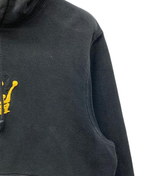 stussy（ステューシー）stussy (ステューシー) クラウンロゴパーカー ブラック サイズ:Mの古着・服飾アイテム