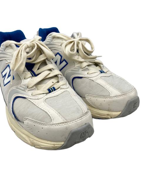 NEW BALANCE（ニューバランス）NEW BALANCE (ニューバランス) スニーカー ベージュ×ネイビー サイズ:9 USの古着・服飾アイテム