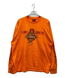 HARLEY-DAVIDSON（ハーレーダビッドソン）の古着「ロングスリーブカットソー」｜オレンジ