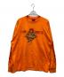 HARLEY-DAVIDSON（ハーレーダビッドソン）の古着「ロングスリーブカットソー」｜オレンジ