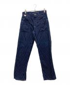 SUGAR CANEシュガーケーン）の古着「9ozウォバッシュストライプ エンジニアパンツ」｜ネイビー