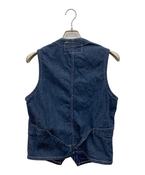 SUGAR CANE（シュガーケーン）SUGAR CANE (シュガーケーン) 9oz. WABASH STRIPE WORK VEST インディゴ サイズ:36の古着・服飾アイテム