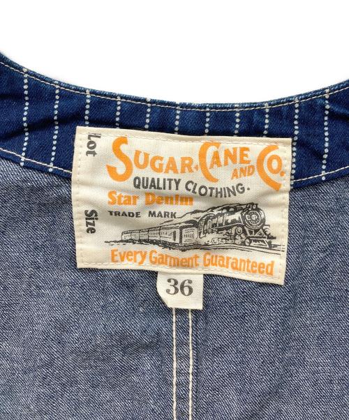 SUGAR CANE（シュガーケーン）SUGAR CANE (シュガーケーン) 9oz. WABASH STRIPE WORK VEST インディゴ サイズ:36の古着・服飾アイテム