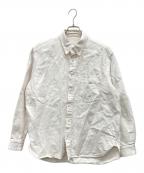 confectコンフェクト）の古着「ペーパーコットン ボタンダウンシャツ」｜アイボリー