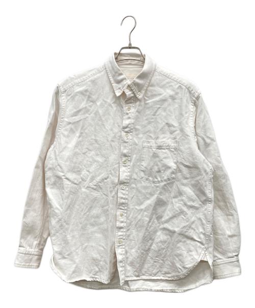 confect（コンフェクト）confect (コンフェクト) ペーパーコットン ボタンダウンシャツ アイボリー サイズ:4の古着・服飾アイテム