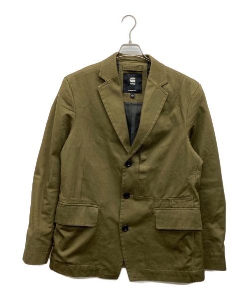 G-STAR RAW（ジースターロゥ）G-STAR RAW (ジースターロゥ) テーラードジャケット オリーブ サイズ:Lの古着・服飾アイテム