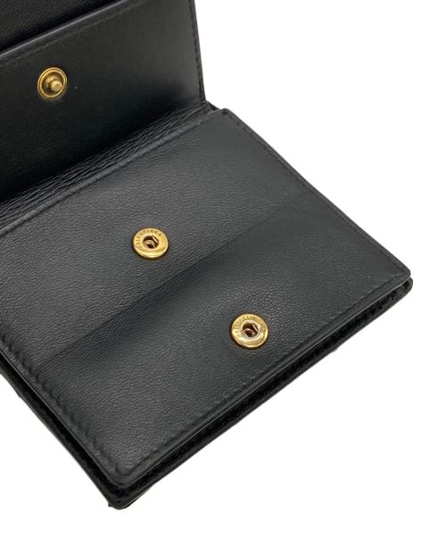 BALENCIAGA（バレンシアガ）BALENCIAGA (バレンシアガ) Crush ミニウォレット キルテッド ブラックの古着・服飾アイテム