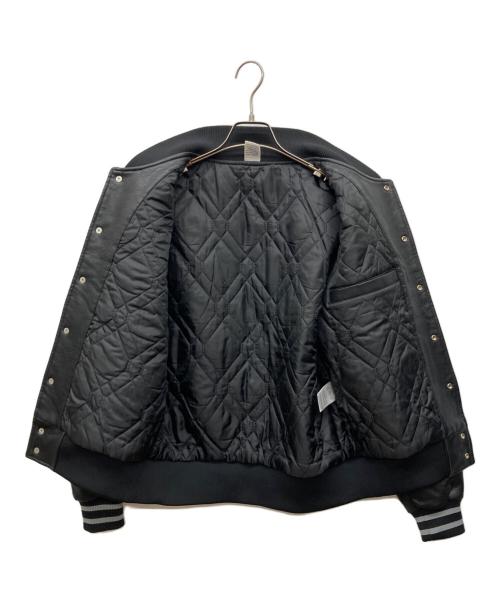 Majestic（マジェスティック）Majestic (マジェスティック) フェイクレザースタジャン ブラック サイズ:MEDIUMの古着・服飾アイテム