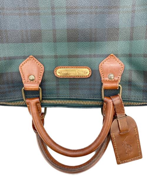 POLO RALPH LAUREN（ポロ・ラルフローレン）POLO RALPH LAUREN (ポロ・ラルフローレン) ミニボストンバッグ グリーンの古着・服飾アイテム