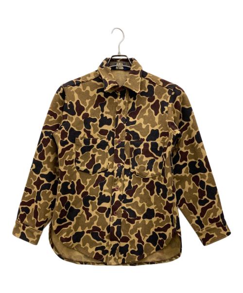 WOOLRICH（ウールリッチ）WOOLRICH (ウールリッチ) カモ柄ウールジャケット ベージュ サイズ:Mの古着・服飾アイテム