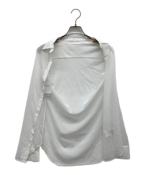 VERMEIL par iena（ヴェルメイユ パー イエナ）VERMEIL par iena (ヴェルメイユ パー イエナ) シースルーシャツ ホワイト サイズ:Fの古着・服飾アイテム