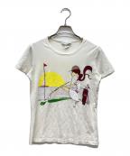 CELINEセリーヌ）の古着「ゴルフガールプリントTシャツ」｜ホワイト