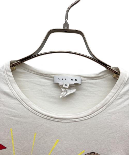 CELINE（セリーヌ）CELINE (セリーヌ) ゴルフガールプリントTシャツ ホワイト サイズ:Mの古着・服飾アイテム
