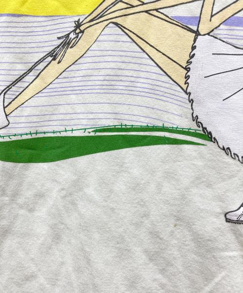 CELINE（セリーヌ）CELINE (セリーヌ) ゴルフガールプリントTシャツ ホワイト サイズ:Mの古着・服飾アイテム