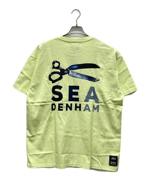 Denham（デンハム）Denham (デンハム) WIND AND SEA (ウィンダンシー) Tシャツ 黄緑 サイズ:XLの古着・服飾アイテム