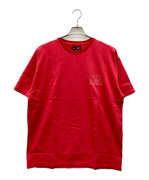 Denham（デンハム）Denham (デンハム) WIND AND SEA (ウィンダンシー) Tシャツ レッド サイズ:XLの古着・服飾アイテム