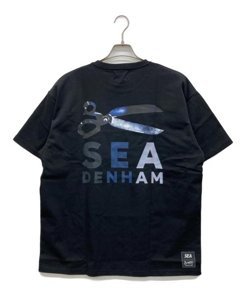 Denham（デンハム）Denham (デンハム) WIND AND SEA (ウィンダンシー) Tシャツ ブラック サイズ:XLの古着・服飾アイテム