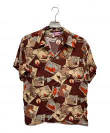 Dry Bones（ドライボーンズ）の古着「アロハシャツ」｜ブラウン