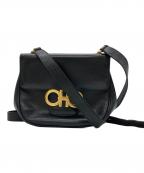 Salvatore Ferragamoサルヴァトーレ フェラガモ）の古着「ガンチーニショルダーバッグ」｜ブラック