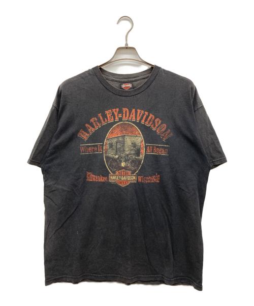 HARLEY-DAVIDSON（ハーレーダビッドソン）HARLEY-DAVIDSON (ハーレーダビッドソン) Tシャツ ブラック サイズ:X-LARGEの古着・服飾アイテム