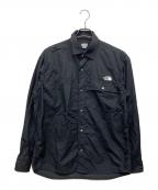 THE NORTH FACEザ ノース フェイス）の古着「L/S Nuptse Shirt」｜ブラック