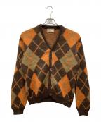 Brentwoodブレントウッド）の古着「アーガイルアルパカカーディガン」｜ブラウン