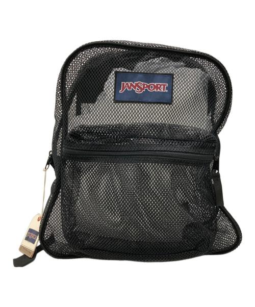 JANSPORT（ジャンスポーツ）JANSPORT (ジャンスポーツ) メッシュリュック ブラックの古着・服飾アイテム