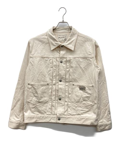 Pherrow's（フェローズ）PHERROW'S (フェローズ) ダック ワークジャケット アイボリー サイズ:40の古着・服飾アイテム