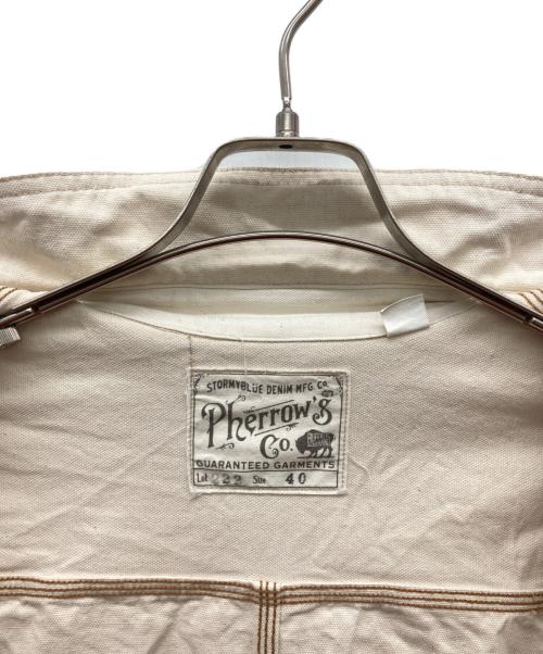 Pherrow's（フェローズ）PHERROW'S (フェローズ) ダック ワークジャケット アイボリー サイズ:40の古着・服飾アイテム