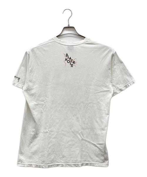 stussy（ステューシー）stussy (ステューシー) アメコミ風Tシャツ ホワイト サイズ:MEDIUMの古着・服飾アイテム