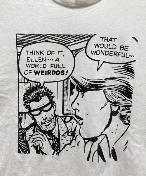 stussy（ステューシー）stussy (ステューシー) アメコミ風Tシャツ ホワイト サイズ:MEDIUMの古着・服飾アイテム