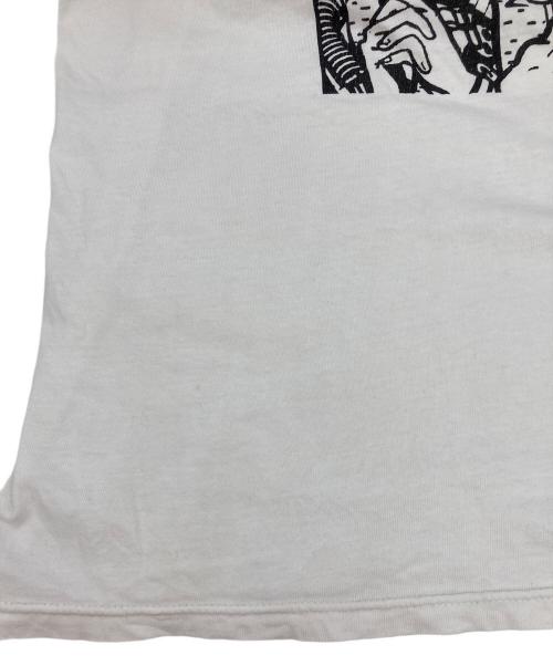 stussy（ステューシー）stussy (ステューシー) アメコミ風Tシャツ ホワイト サイズ:MEDIUMの古着・服飾アイテム