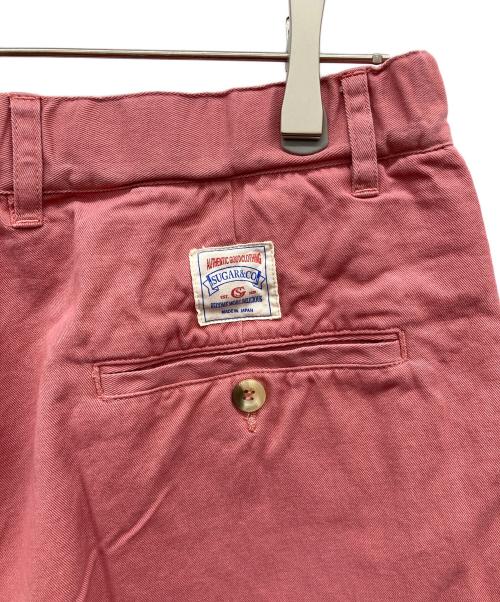 Sugar&Co（シュガーアンドコー）SUGAR&CO (シュガーアンドコー) タックパンツ ピンク サイズ:XLの古着・服飾アイテム