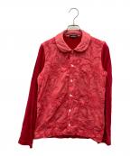 tricot COMME des GARCONSトリココムデギャルソン）の古着「ラウンドカラーシャツ」｜レッド