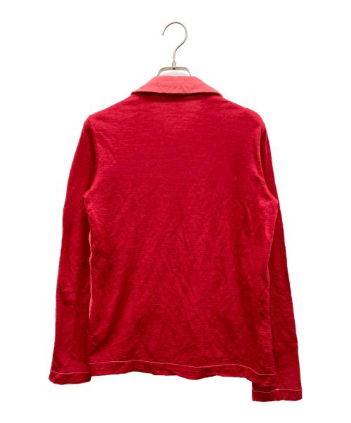 tricot COMME des GARCONS（トリココムデギャルソン）tricot COMME des GARCONS (トリココムデギャルソン) ラウンドカラーシャツ レッド サイズ:Sの古着・服飾アイテム