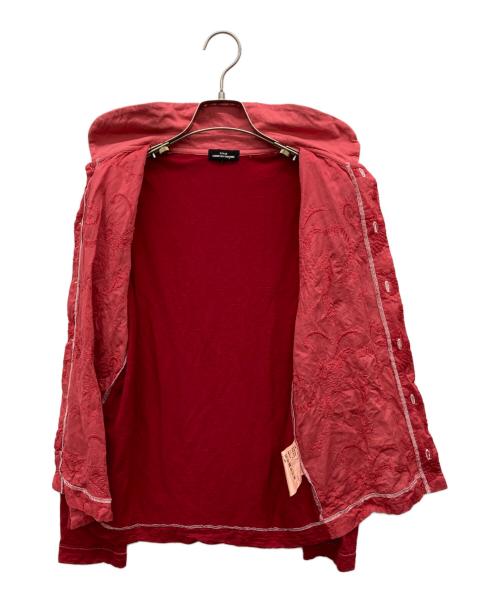 tricot COMME des GARCONS（トリココムデギャルソン）tricot COMME des GARCONS (トリココムデギャルソン) ラウンドカラーシャツ レッド サイズ:Sの古着・服飾アイテム