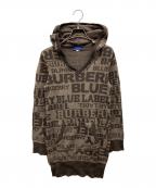 BURBERRY BLUE LABELバーバリーロンドンブルーレーベル）の古着「ニットワンピース」｜ブラウン