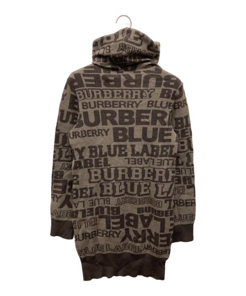 BURBERRY BLUE LABEL（バーバリーロンドンブルーレーベル）BURBERRY BLUE LABEL (バーバリーロンドンブルーレーベル) ニットワンピース ブラウン サイズ:38の古着・服飾アイテム