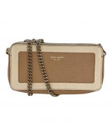 Kate Spade（ケイトスペード）の古着「ショルダーチェーンウォレット」｜ベージュ