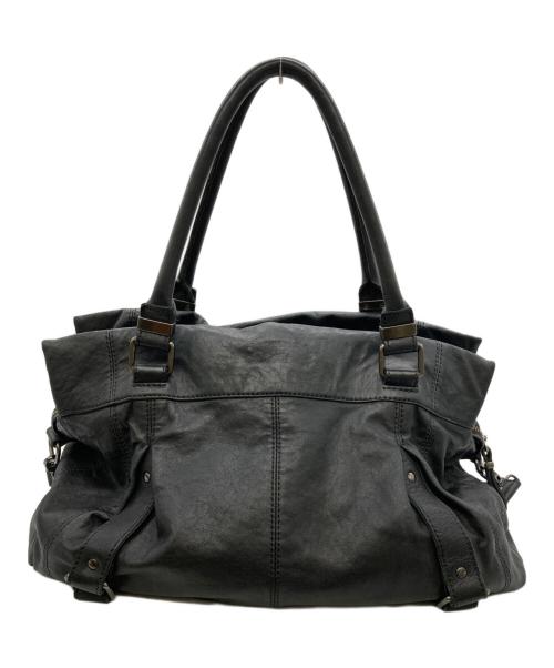 DIESEL（ディーゼル）DIESEL (ディーゼル) レザー2WAYバッグ ブラックの古着・服飾アイテム