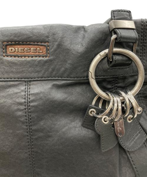 DIESEL（ディーゼル）DIESEL (ディーゼル) レザー2WAYバッグ ブラックの古着・服飾アイテム
