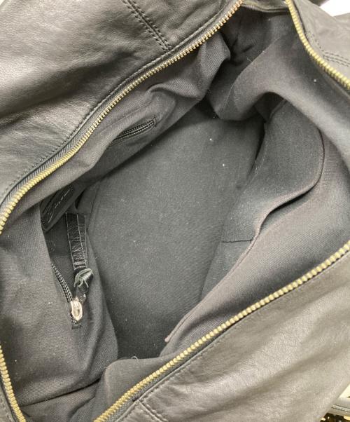 DIESEL（ディーゼル）DIESEL (ディーゼル) レザー2WAYバッグ ブラックの古着・服飾アイテム