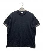 BURBERRYバーバリー）の古着「SIREN TAPED SLEEVE TEE」｜ブラック