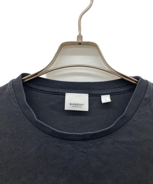 BURBERRY（バーバリー）BURBERRY (バーバリー) SIREN TAPED SLEEVE TEE ブラック サイズ:Lの古着・服飾アイテム