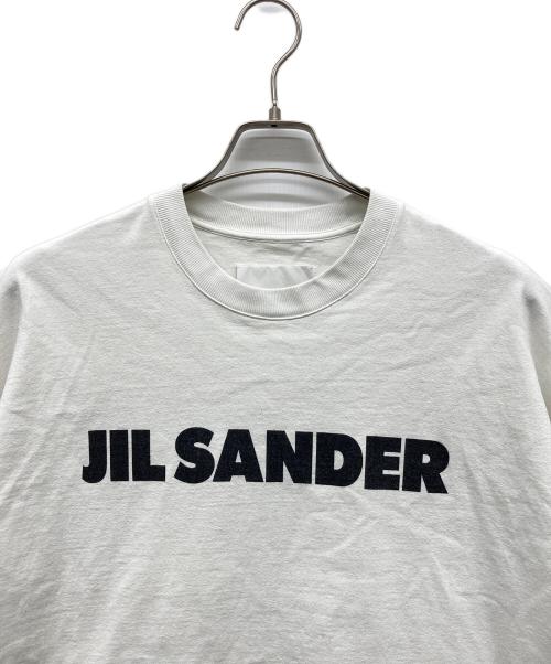 JIL SANDER（ジルサンダー）JIL SANDER (ジルサンダー) フロントロゴプリントTシャツ ホワイト サイズ:Lの古着・服飾アイテム