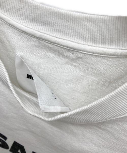 JIL SANDER（ジルサンダー）JIL SANDER (ジルサンダー) フロントロゴプリントTシャツ ホワイト サイズ:Lの古着・服飾アイテム