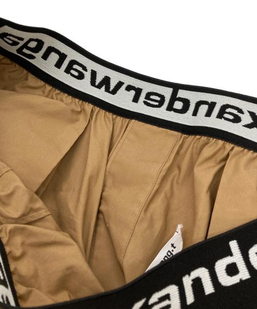 ALEXANDER WANG（アレキサンダー・ワン）ALEXANDER WANG (アレキサンダーワン) ロゴテープパンツ ベージュ サイズ:Sの古着・服飾アイテム