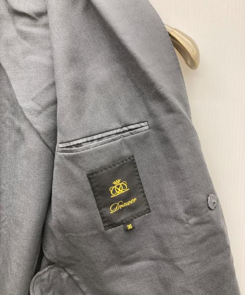 DRAWER（ドゥロワー）Drawer (ドゥロワー) ウールモヘヤシャンブレージレ グレー サイズ:36の古着・服飾アイテム