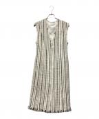 CURRENTAGEカレンテージ）の古着「カットオフノースリーブワンピース」｜アイボリー