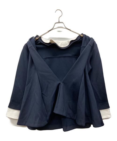 CELFORD（セルフォード）CELFORD (セルフォード) 衿付きポンチセットアップ ネイビー サイズ:38の古着・服飾アイテム